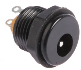 KONEKTOR-PANEL-DC2M1, 5A, 12V, female, okrúhly