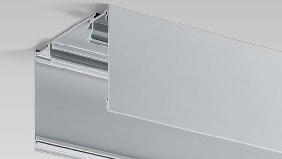 Prisadená svetelná drážka MINO 100, šírka 102mm, dĺžka 3000mm, biela