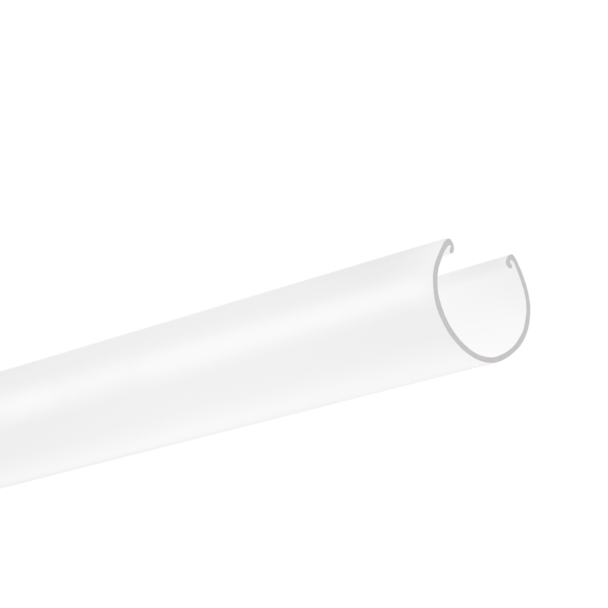 Oválny opálový difúzor pre profil JAZ, dia 30mm, 3m