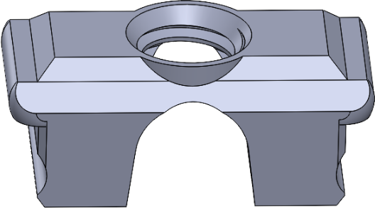 Plastový úchyt káblu do dia.4.2mm,pre ALU-MULTI-2 sirka 7mm,nasúvaci, fixačná skrutka M4