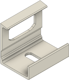 Biely držiak silikónového tubusu, kotvenie na skrutku/nalepením, clip+skrutka