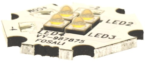 LED Oslon SSL 90 W840 na STAR HEX stvormodul s 4x LED 2W