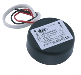 Napájací kruhový zdroj CV+CC,8.4W,350mA,24V DC,MM,ochr. proti prehriatiu,1-6LED,IP65, SELV