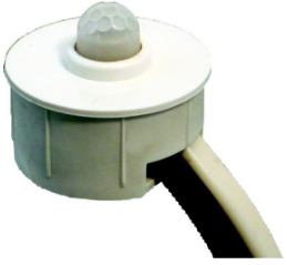 Zapustený pohybový senzor do nábytkov, 230V, detekcia do 4m, max 150W