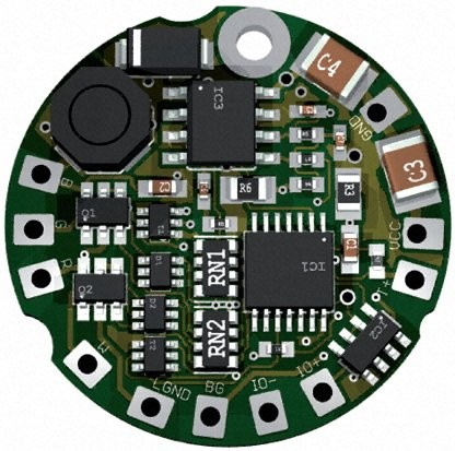 Kontrolér prúdový 4CH x 350/700mA, CC, 12-28VDC, 15W, DMX, DIMM, PCB, program, okrúhly