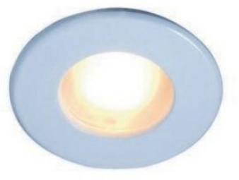 Vodotesné bodové svietidlo ROBIN, 12V, MR16, IP65, DIA=83mm, zóna 1, biele