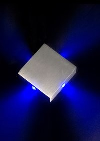 Nástenné zapustené LED svietidlo ROBUS, 4x1W, IP20,  štvorcové, biela farba svetla