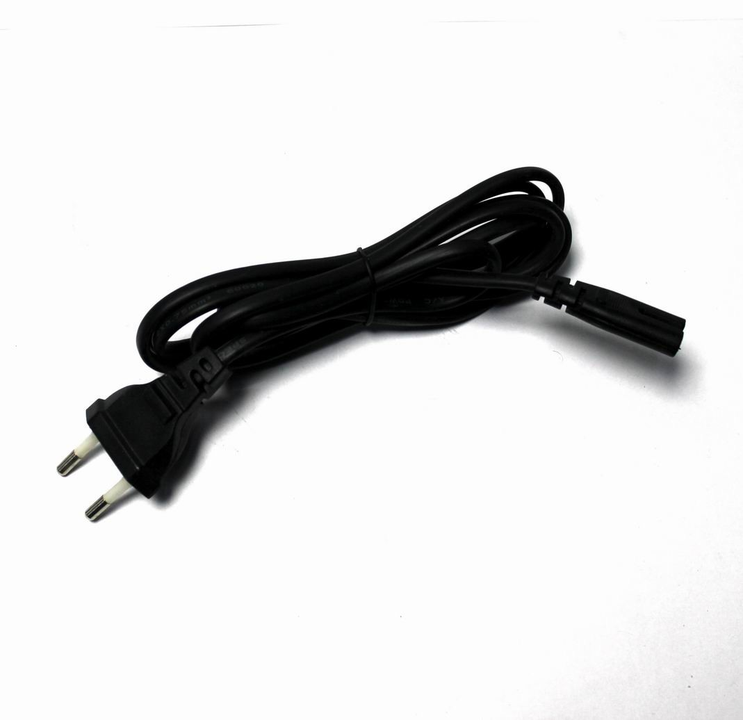 Sieťová šnúra pre adaptéry 2pin, 1,75m, čierna