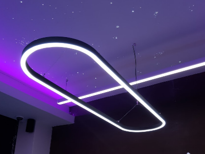 LED líniové svietidlo ZAHNUTE,2x L=1113,6mm, 24VDC,4500K,RAL7016 antracit