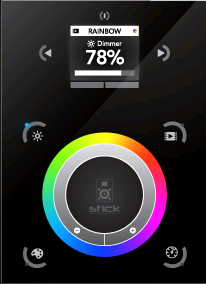 Nástenný dotykový ovládací panel DE3,1024kanál.,6V DC,IP20,progr. cez USB a RJ45,ext.port