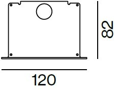 Koncovka pre svetelnú drážku FRAME 100, 2ks, biela