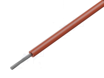 SIF 0,250 mm2 Cerveny, lanko,-60..+180C, kratkodobo 220C, strands 14*0.15mm,max. 2A