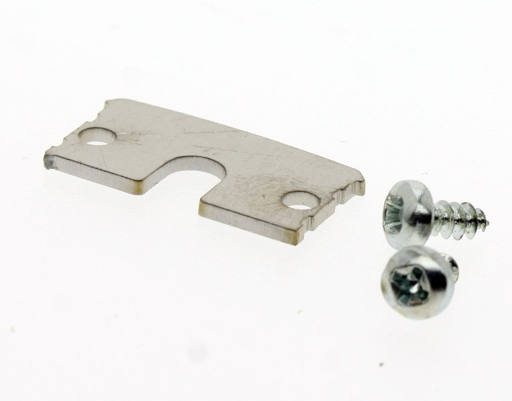 1ks nerezová koncovka pre ALU profil MULTI-2,  pre OPAL a CLEAR FLAT difuzory, s dierou