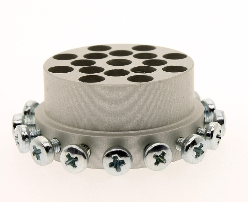 MULTI Optoport 32mm,bez PG, otvory pre 16+1x miniporty dia 5mm,M3 skrutka