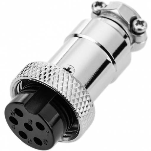 Konektor 20 mm GX20, 6pin, 5A, 150V, female, GX konektor, 