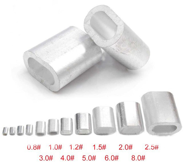 ALU zarazka na ocelove lanko, na 2x 0,8mm lanko