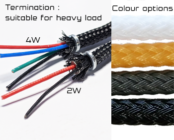 Pohladovy kabel na uchytenie LED modulov Tycky, Aquila atd,s uchytom,1200mm+100mm zily