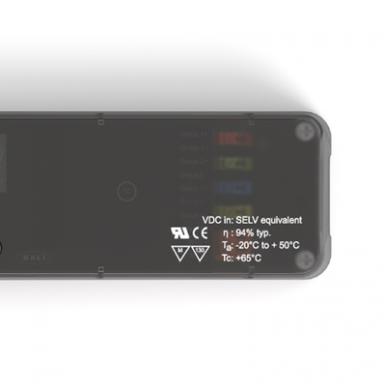 Kontrolér prúdový 4-kanály,180W, output 200-1400mA, CC,DMX/RDM/DALI, 12-32V  DC