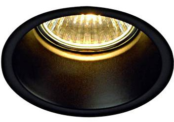 Bodové zapustené svietidlo HORN, max 50W, 230V, priem. 83mm, oceľ, čierne