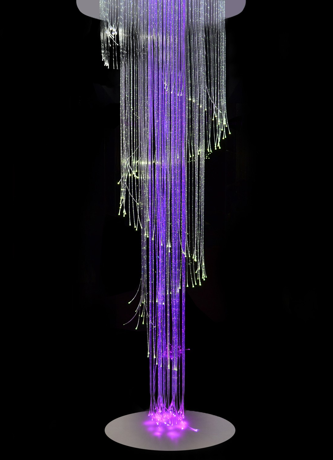 FIBRA-2, 3000K, 30W+20W, 230V, circle base, mirror finish, 2  el. circuits