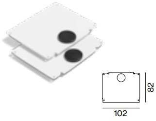 2ks koncovka pre svetelnú drážku MINIMAL 100, biela