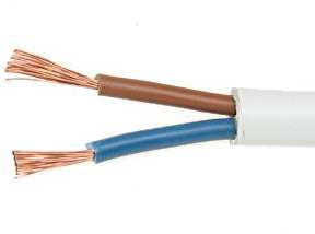 Dvojlinka CYLY, 2x0.75mm2, plochá, biela, lanko, H03VVH2-F