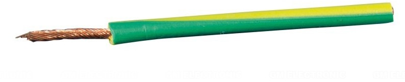 kabel CYA 1x0,50mm2, lanko-Cu, 300/500V, zelený,max. 5A