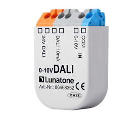 Konverter signálu 0-10V na DALI, 4 kanály, 12-24V, IN: 0-10V, OUT: DALI , IP20