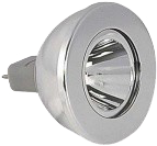 LED žiarovka, 1W, 12V, MR16, IP20, biela farba svetla