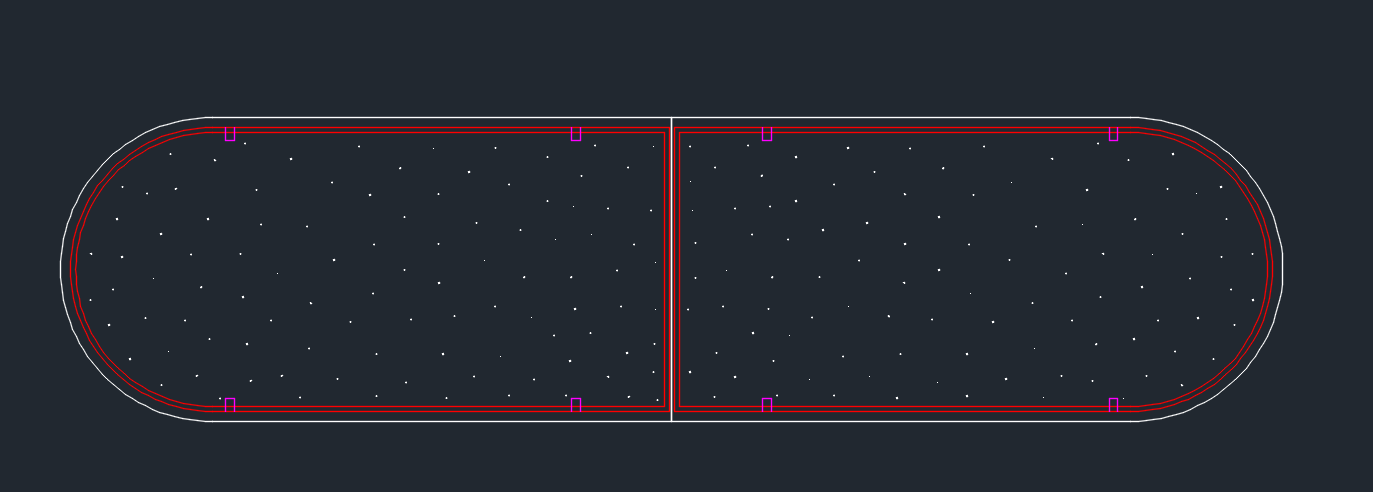 Lure zrkadlo 1200x4800mm  z 2 kusov, H=1900, BIO, frost glass, random