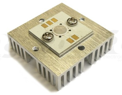 Power LED 5.1W RGB, 41lm//350mA, PCB štvorec, 20x20mm, KLH-10RGB3, 120°