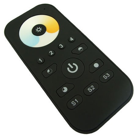 RF diaľkový dotykový, BIO, 4-zónový, 4.5V DC, 434-868 MHz, s držiakom