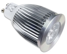 8W LED žiarovka ROBUS, GU10 teplá biela 25°, 160lm, IP20