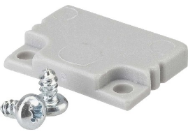 2ks koncovka pre ALU profil Bardolino FLACH, 4 skrutky, plast.