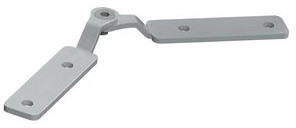 2ks nastaviteľný konektor na spájanie ALU profilov GARliano/GARgano/CATANIA,4skrutky,nerez