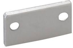 2ks kovová koncovka pre profil GARliano, 19x10.2mm, nízka, 4 skrutky