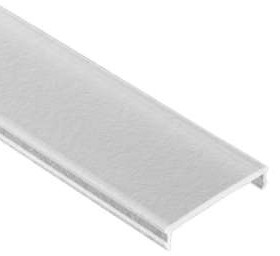 Omrznutý plastový difúzor nízky pre profil GARliano, 15.6x3.8mm, 2m