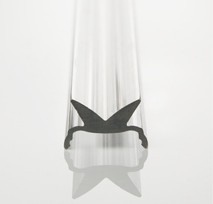 Číry difúzor s vyžarovaním do bokov pre GARgano/PINO/LENS/MULTI,nácvak,20x10mm,2m