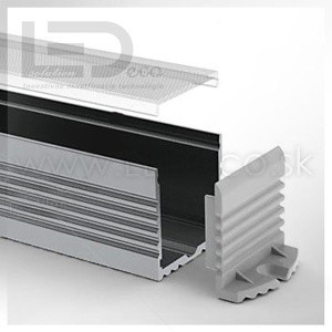 Koncovka pre ALU profil POWERLINE 35 bez otvoru na kábel, hliník