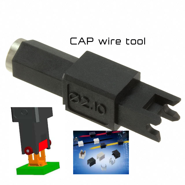 CAP tool na IDC8 konektor SMD, pre 9176-500 radu IDC8, pre skrutkovac s HEX bitom