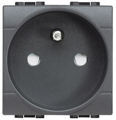 Zásuvka pre kryty CJC ARNO, 16A, 230V AC, čierna RAL 7016