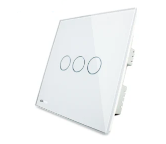 Dotykový panel biely - LIVOLO, 110-250V, 2,5A, tvrdené opálové sklo