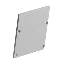 2ks hliníková koncovka pre profil CATANIA 4050, 40x50mm, biela, 2m