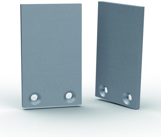 2ks koncovka pre profily PARIS, 20.3x34.5mm,vysoká, hliník