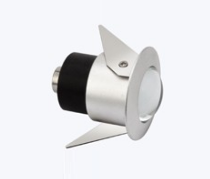 Koncovka mini spot pre opt.vlákna max 6mm, s optikou, priem 39mm, nerez