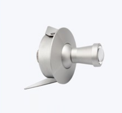 Koncovka mini spot pre opt.vlákna max 8mm, náklon max 60°, s optikou, priem 18mm, nerez