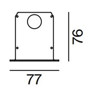 Koncovka pre svetelnú drážku FRAME 60, 2ks, biela