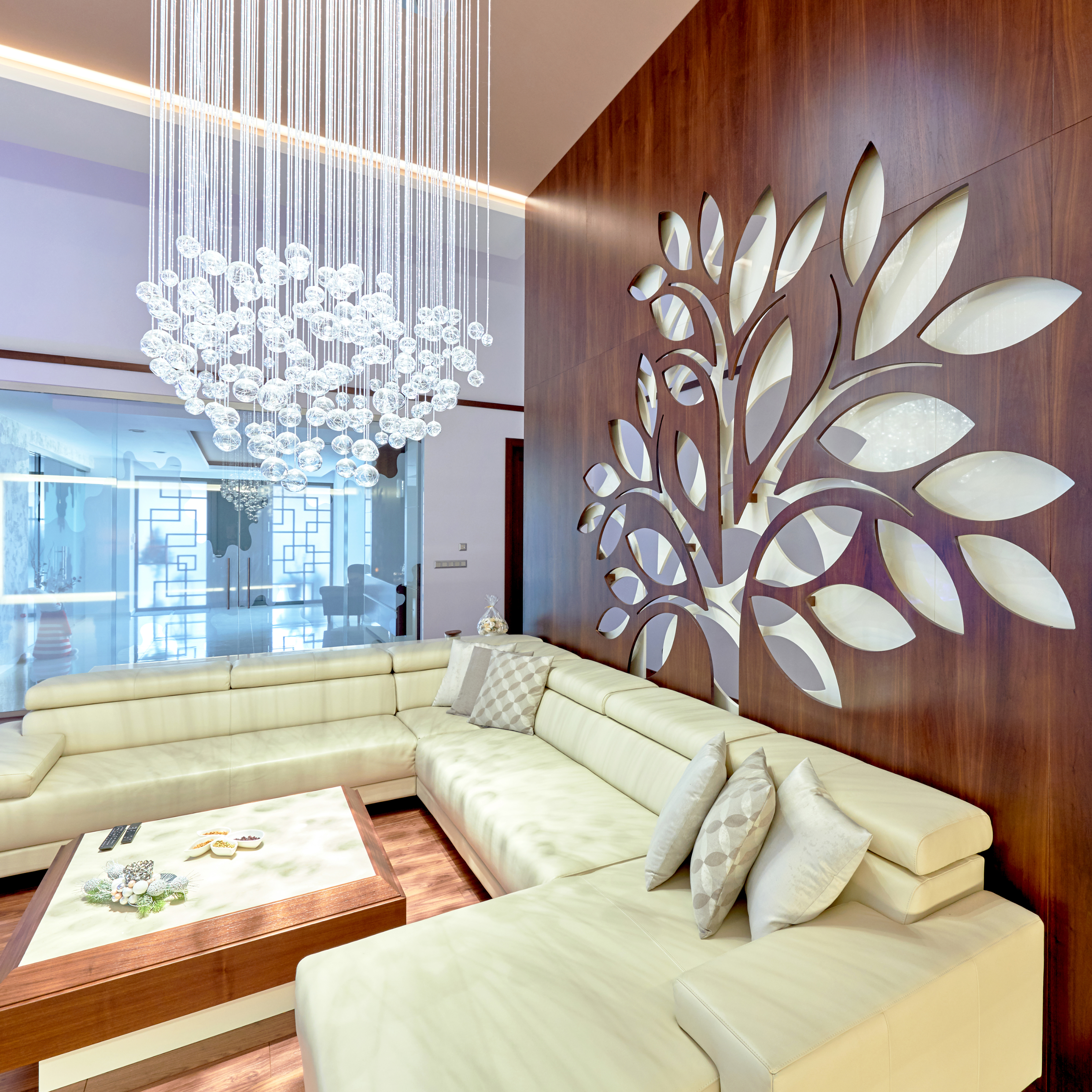 AQUILA-3,c1200,h850 3000K,  230V, circle base, mirror finish, 2  el. circuits