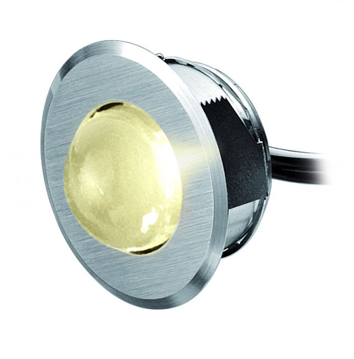 Bodové svietidlo,0.75W, CRI80,12VDC, RGB, 316L,60°,okrúhle, 5m kábel, IP68