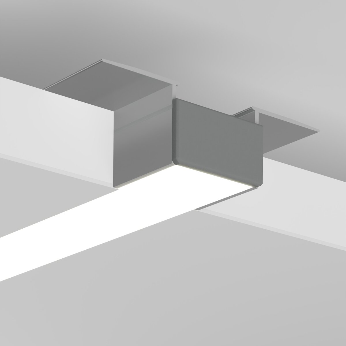 ALU profil surový GIZA-IN, zapustený do SDK, 3m